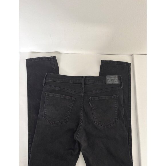 Indie Sleaze Levi’s 312 Jeans Black W30 L30 Slim Mid Rise Stretch Classic Rebel - Picture 15 of 16